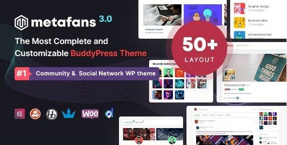 Free Download metafans 3 3 5 nulled community social network buddypress theme