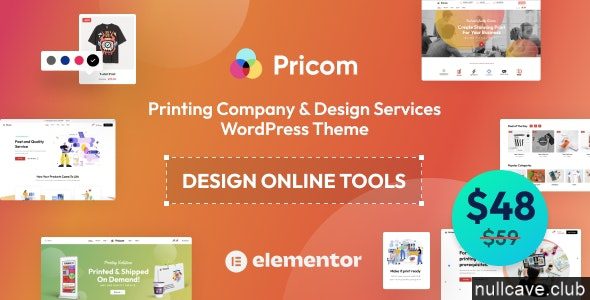 Pricom 1.3.7 - Printing Company & Design Services WordPress theme