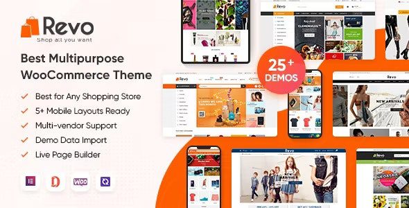 Revo 4.1.1 - Multipurpose Elementor WooCommerce WordPress Theme (25+ Homepages & 5+ Mobile Layouts)