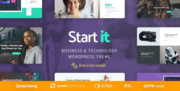 Start It 1.1.6 - Technology & Startup WordPress Theme