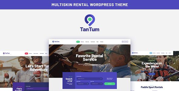 TanTum 1.1.9 - Car, Scooter, Boat & Bike Rental Services WordPress Theme