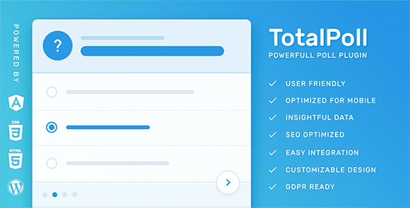 TotalPoll Pro 4.10.0 Nulled - Responsive WordPress Poll Plugin