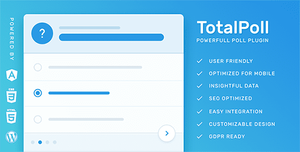 TotalPoll Pro 4.12.0 - Responsive WordPress Poll Plugin