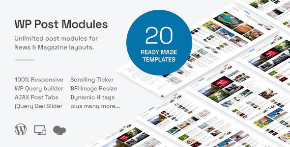 WP Post Modules for NewsPaper and Magazine Layouts 3.1.0
