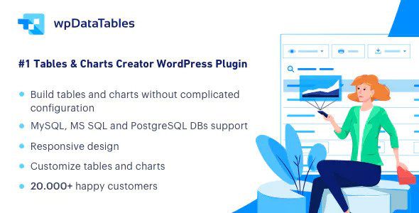 wpDataTables 6.3.2 - Tables and Charts Manager for WordPress