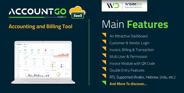 AccountGo SaaS 5.1 Nulled - Accounting and Billing Tool
