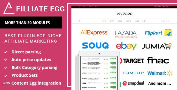 Affiliate Egg 10.9.8 - Niche Affiliate Marketing WordPress Plugin