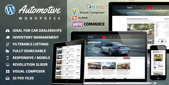 Free Download automotive 12 9 4 nulled car dealership business wordpress theme