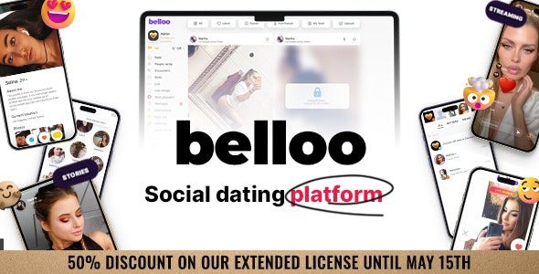 Belloo 4.3.6 Nulled - Complete Premium Dating Software