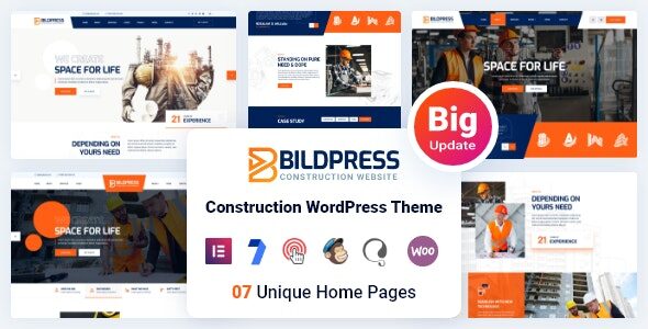 BildPress 1.3.2 - Construction WordPress Theme