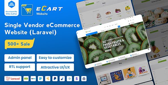 eCart Web 5.0.2 Nulled - eCommerce Store Website with Laravel