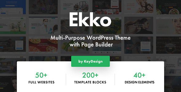 Ekko 4.0 Nulled - Multi-Purpose WordPress Theme with Page Builder