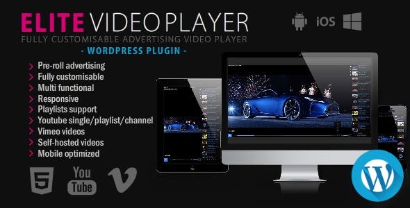 Elite Video Player 6.8.4.6 - WordPress plugin