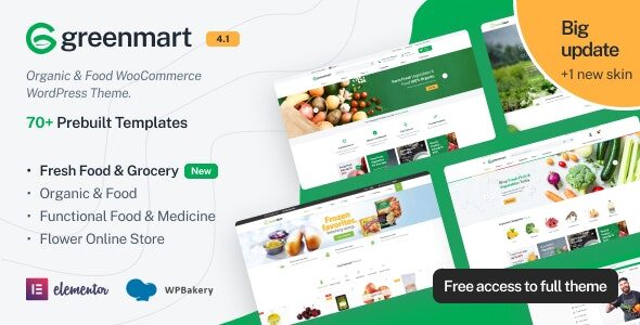 GreenMart 4.1.10 - Organic & Food WooCommerce WordPress Theme