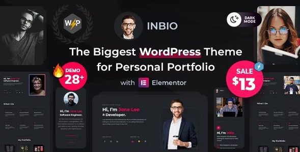 InBio 2.5.1 - Personal Portfolio / Resume Theme