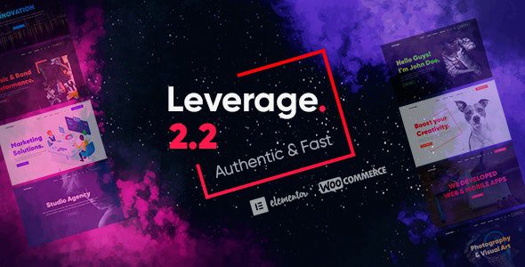 Leverage 2.2.5 - Creative Agency & Portfolio WordPress Theme