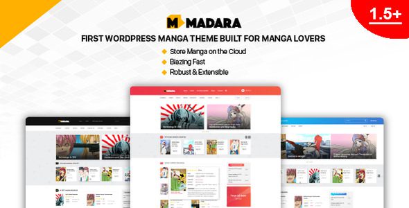 Madara 1.7.4 Nulled - WordPress Theme for Manga