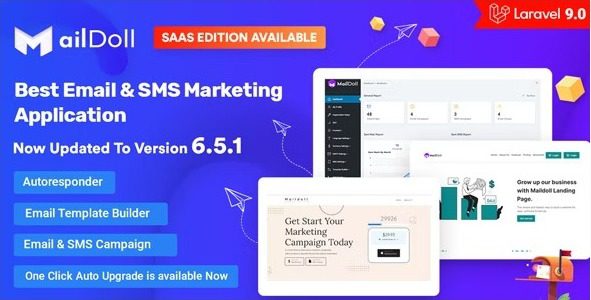 Maildoll 6.6.0 - Email Marketing & SMS Marketing SaaS Application