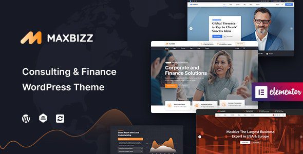 Maxbizz 1.2.3 - Consulting & Financial Elementor WordPress Theme