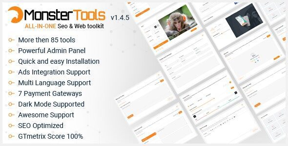 MonsterTools 2.1.0 Nulled - The All-in-One SEO & Web Toolkit, like a Swiss Army Knife