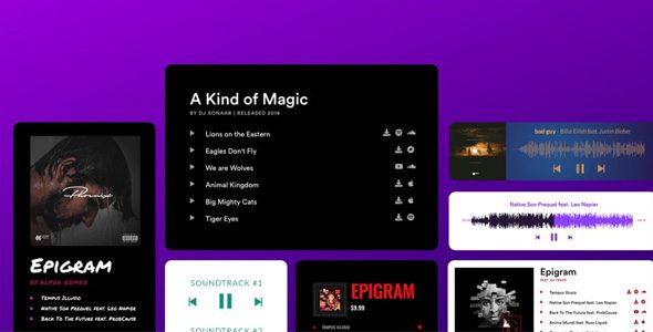 Sonaar MP3 Audio Player Pro 5.9.5 – Player for Music and Podcast Plugin