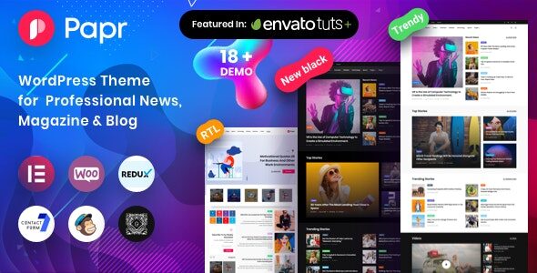 Download Free Papr 1.5.4 - News Magazine WordPress Theme Papr 1.5.4 - News Magazine WordPress Theme