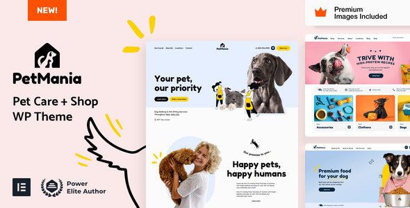 PetMania 3.0 Nulled - Pet Shop & Care Elementor Pro WordPress Theme