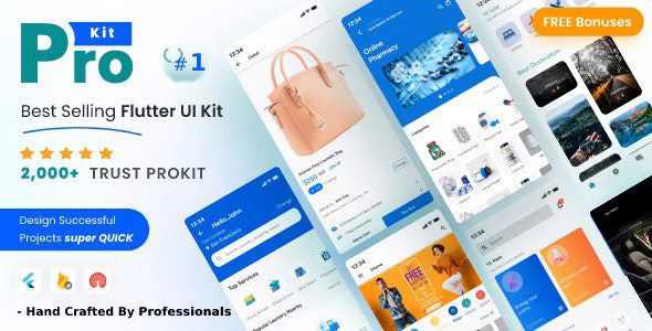 ProKit Flutter 6.0.0 - Best Selling Flutter UI Kit with Chat GPT App