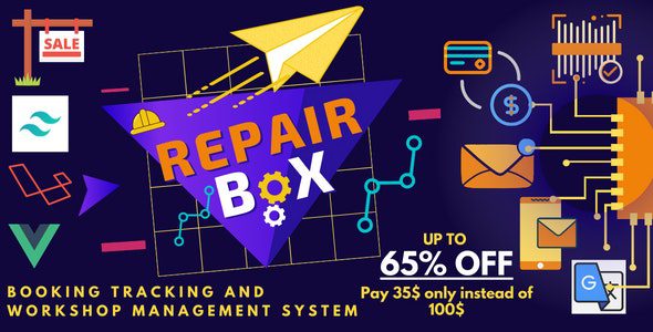 Repair Box 1.0.2 Nulled - Repair Booking, Tracking And Workshop Management System
