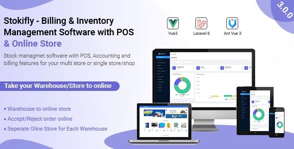 Stockifly 3.0.0 - Billing & Inventory Management with POS and Online Shop