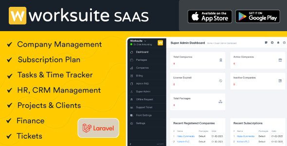 Worksuite Saas 5.3.61 Nulled - Project Management System