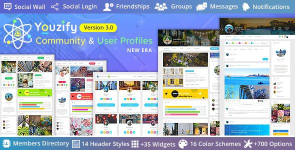 Youzify (formerly Youzer) 3.4.7 - BuddyPress Community & WordPress User Profile Plugin