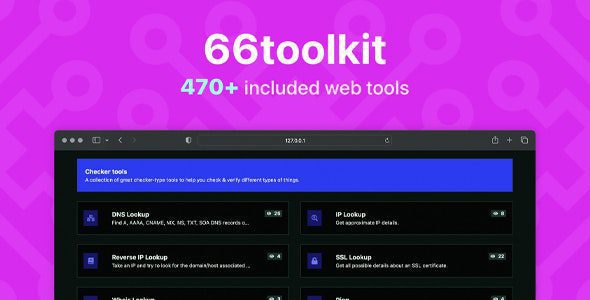66toolkit 34.0.0 – Ultimate Web Tools System (SAAS)