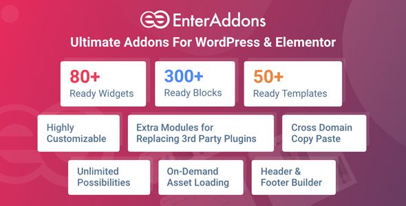 Enter Addons Pro 1.0.3 Nulled - Elementor Addons For WordPress