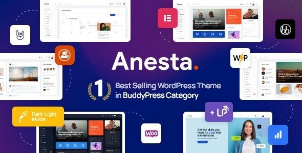 Anesta 1.5.3 - Intranet, Extranet, Community and BuddyPress WordPress Theme