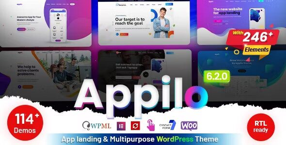 Appilo 6.2.2 Nulled - App Landing Page