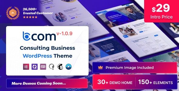 Bcom 1.0.9 - Consulting Business Wordpress Theme