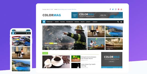 ColorMag Pro 4.0.6 Nulled - Magazine & News Style WordPress Theme