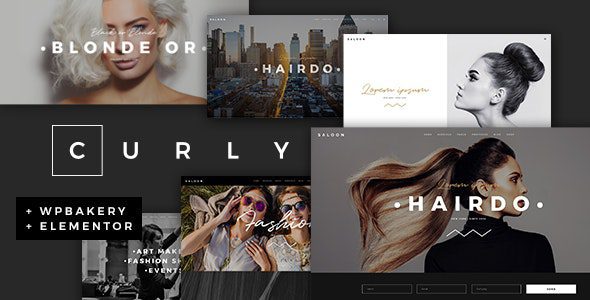 Curly 3.2.1 – A Stylish Theme for Hairdressers and Hair Salons