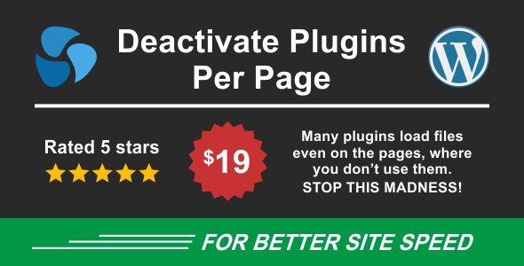 Deactivate Plugins Per Page 1.16.0 - Improve WordPress Performance