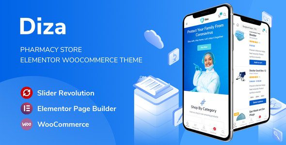 Diza 1.2.9 - Pharmacy Store Elementor WooCommerce Theme