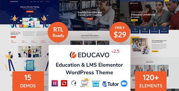 Educavo 3.0.9 - Education WordPress Theme