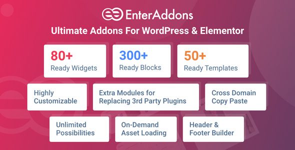 Enter Addons Pro 1.0.3 – Elementor Addons For WordPress