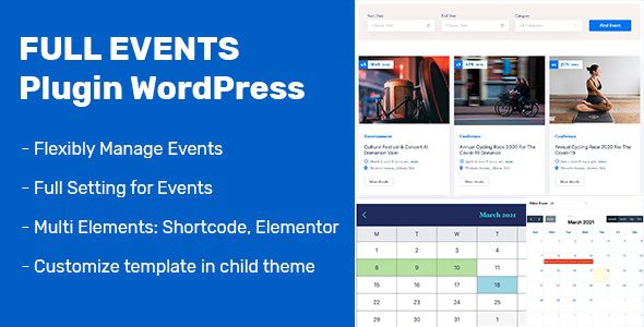 FullEvents 1.1.7 - Event Plugin WordPress