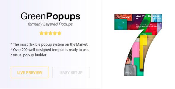 Popup Plugin for WordPress - Green Popups (formerly Layered Popups) 7.48