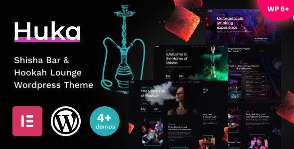 Huka 1.02 - Shisha Bar & Hookah Lounge WordPress Theme