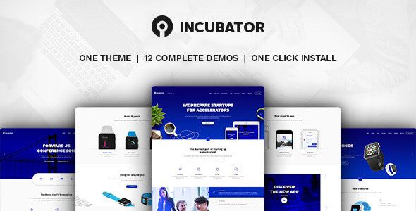 Incubator 4.0 - WordPress Startup Business Theme