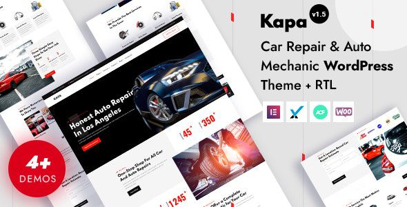 Kapa 1.5.0 Nulled - Car Repair & Auto Services WordPress Theme