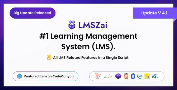LMSZAI 6.0 Nulled - Learning Management System (Saas)