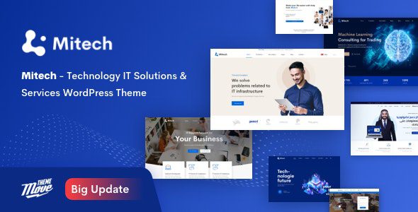 Mitech 1.8.8 - Technology IT Solutions & Services WordPress Theme